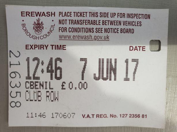  Mark used the ticket in his appeal to prove he actually had one at the time of the PCN being issued