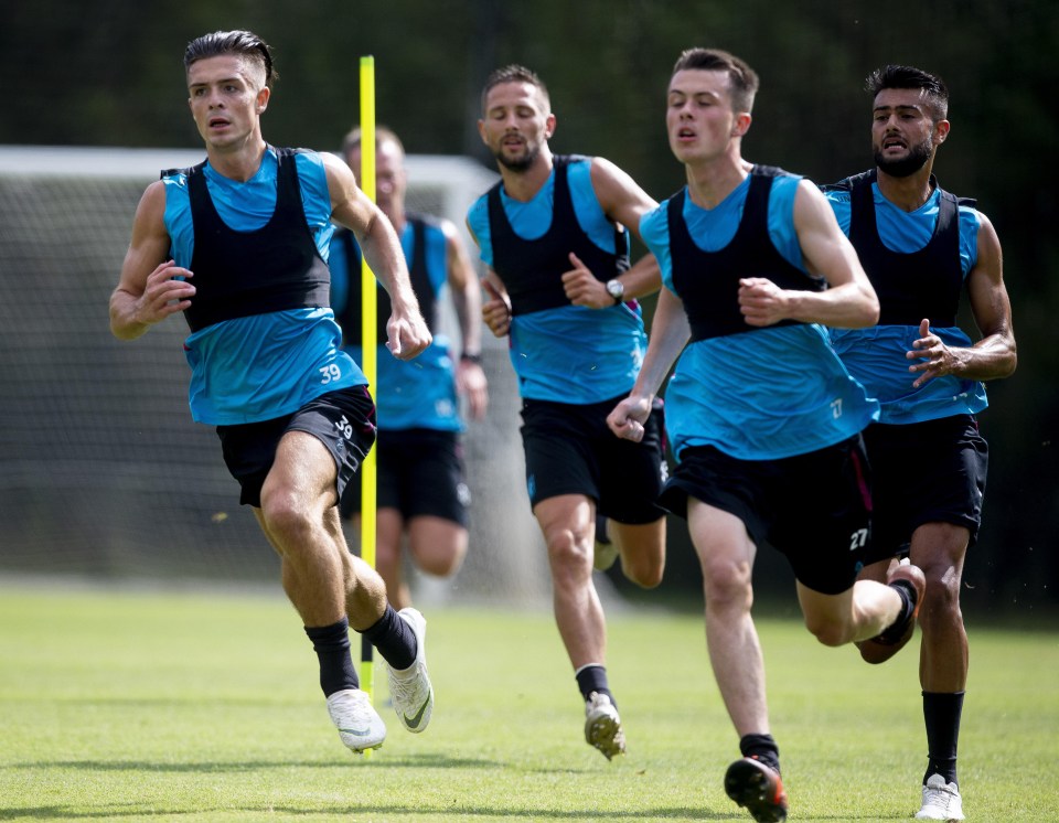 Grealish has been working out with Villa as the club aim to get a deal sorted for his sale