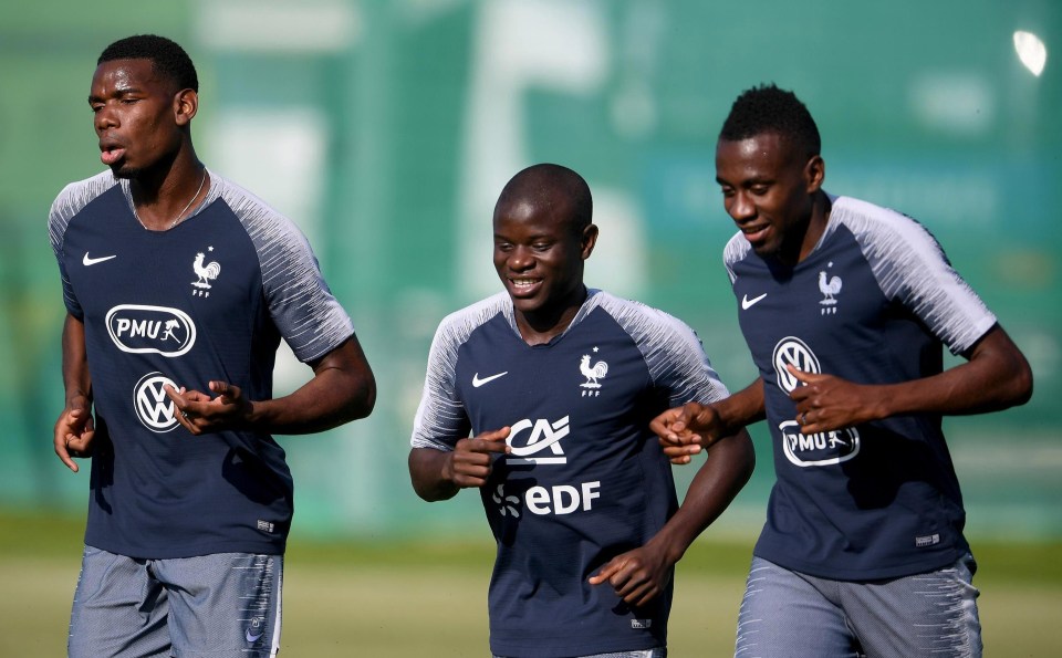 France have been preparing for the World Cup final at their training base in Moscow