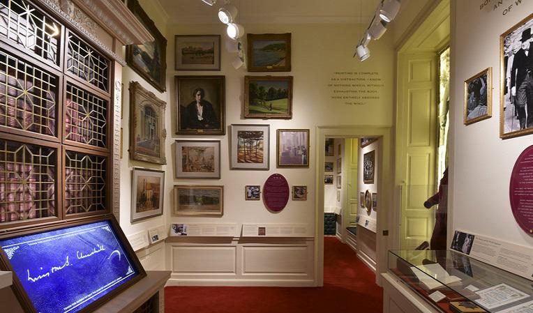  The Winston Churchill exhibition at Blenheim Palace features several interactive features