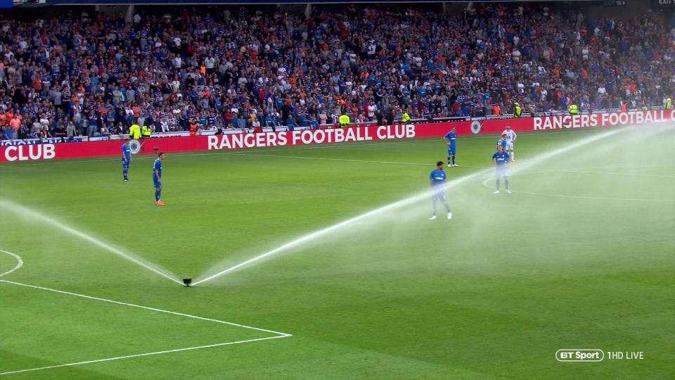  The ref refused to start the second half in case someone got wet