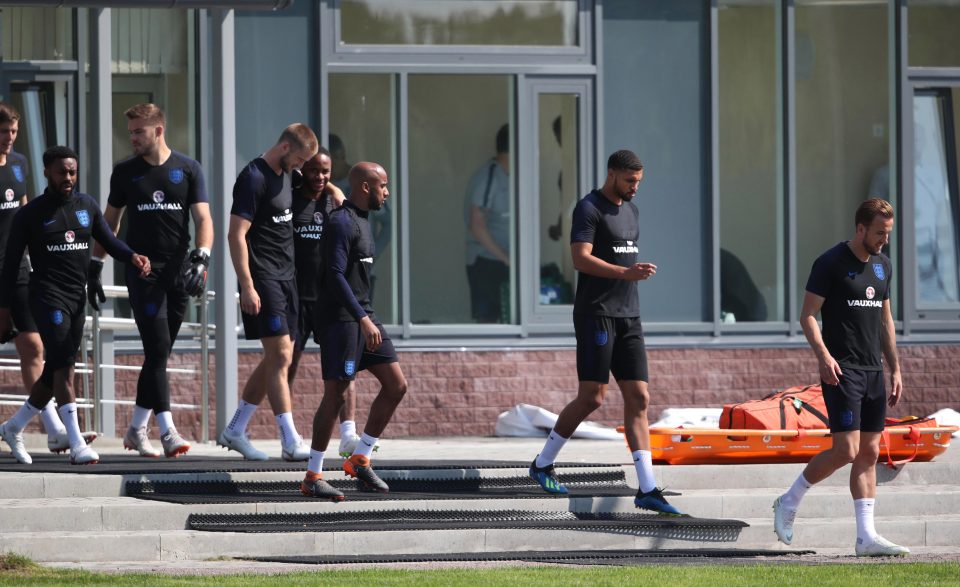  England were straight back to work as they trained for the third-place showdown