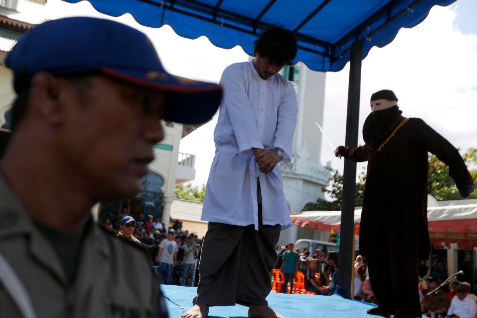  The depraved spectacle took place in front of a mosque following Friday prayers