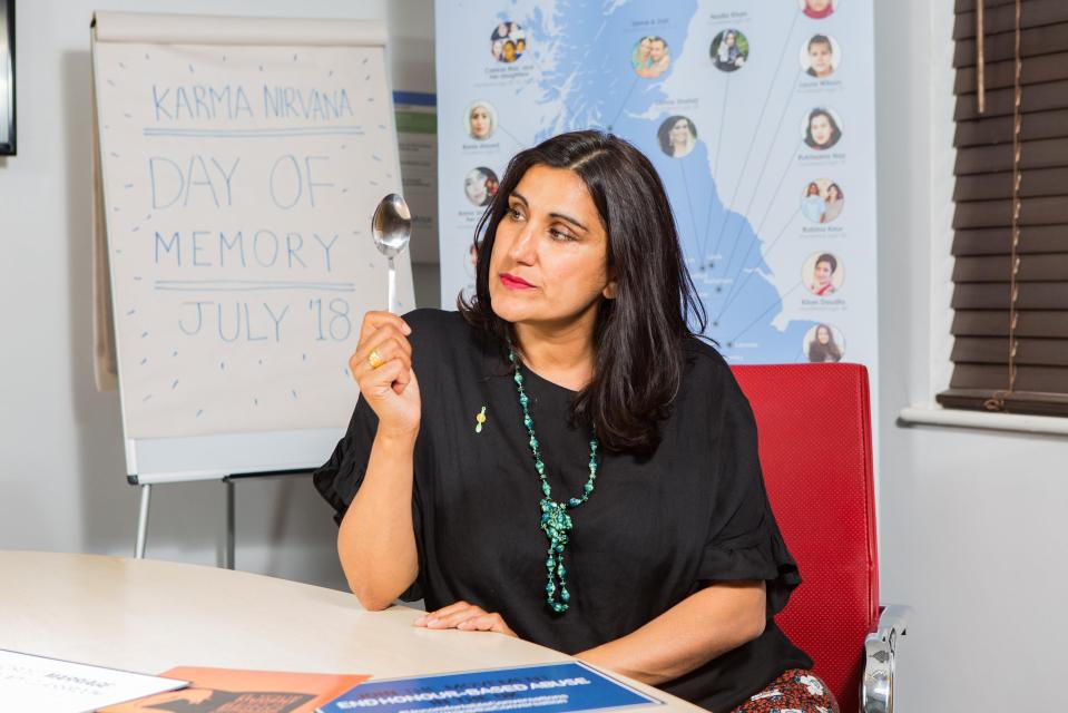  Jasvinder Sanghera CBE, founder and CEO of Karma Nirvana, a charity dedicated to helping victims and those at risk of honour-based crimes in the UK