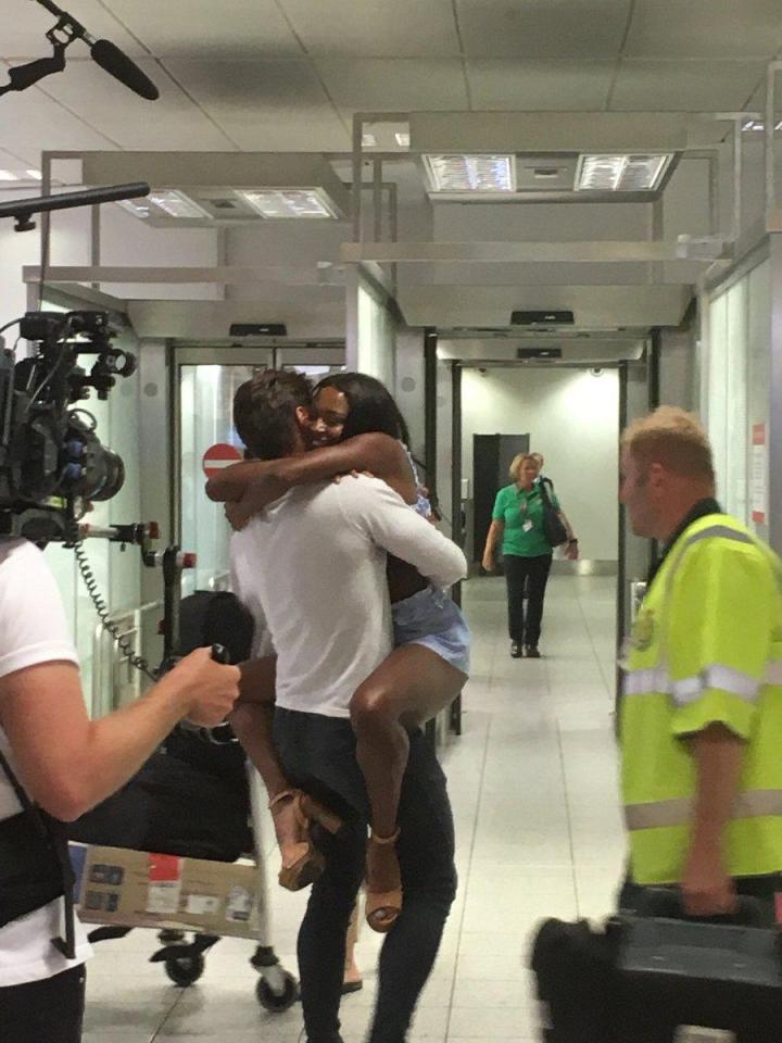  Frankie and Samira were reunited at Gatwick airport last week