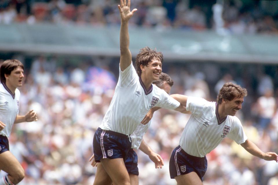  Lineker scored six goals in five games at the 1986 World Cup in Mexico