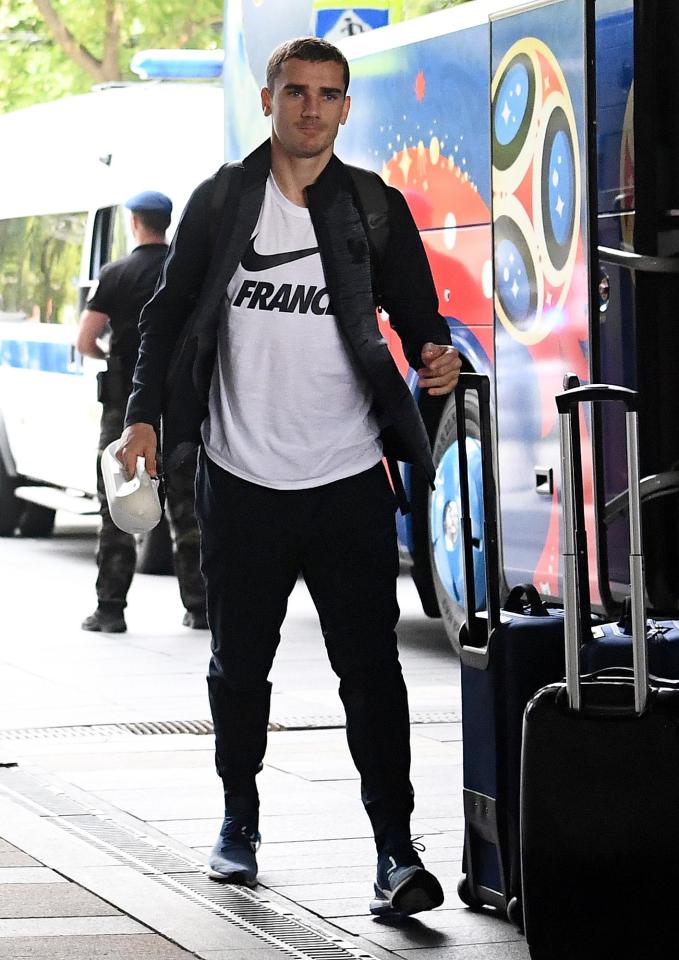  Antoine Griezmann was spotted in the France Nike top