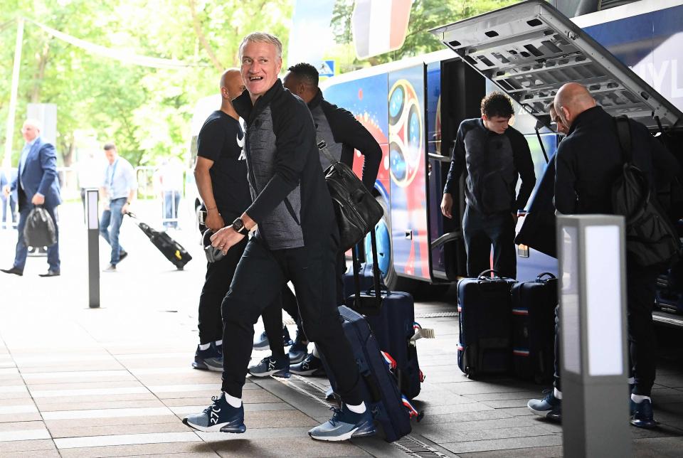  Didier Deschamps could not contain his excitement as he gears up for another World Cup final