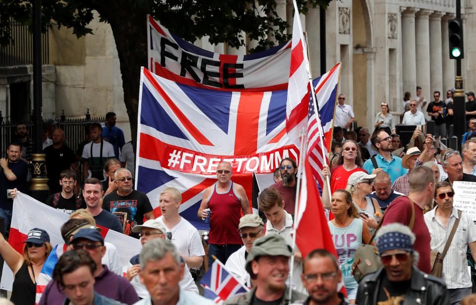  Thousands came out for a march in support of the jailed activist, waving flags and banners