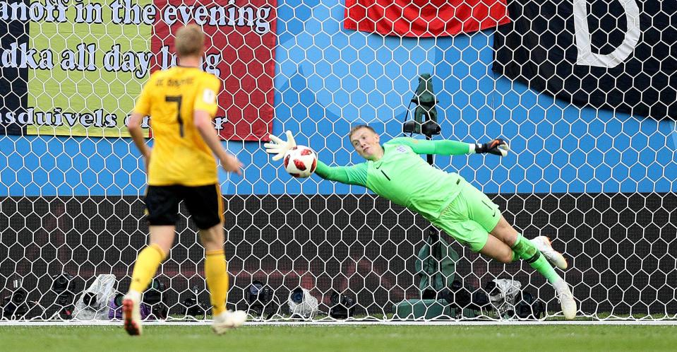  But Jordan Pickford was on hand to make another world class save