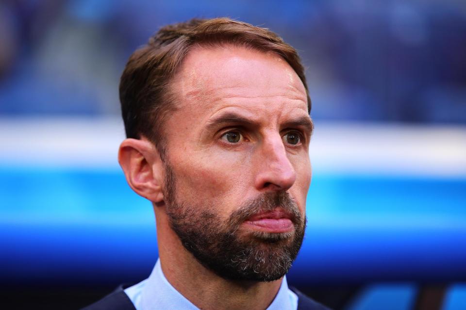  Gareth Southgate's England team were flying home during the World Cup final's first-half