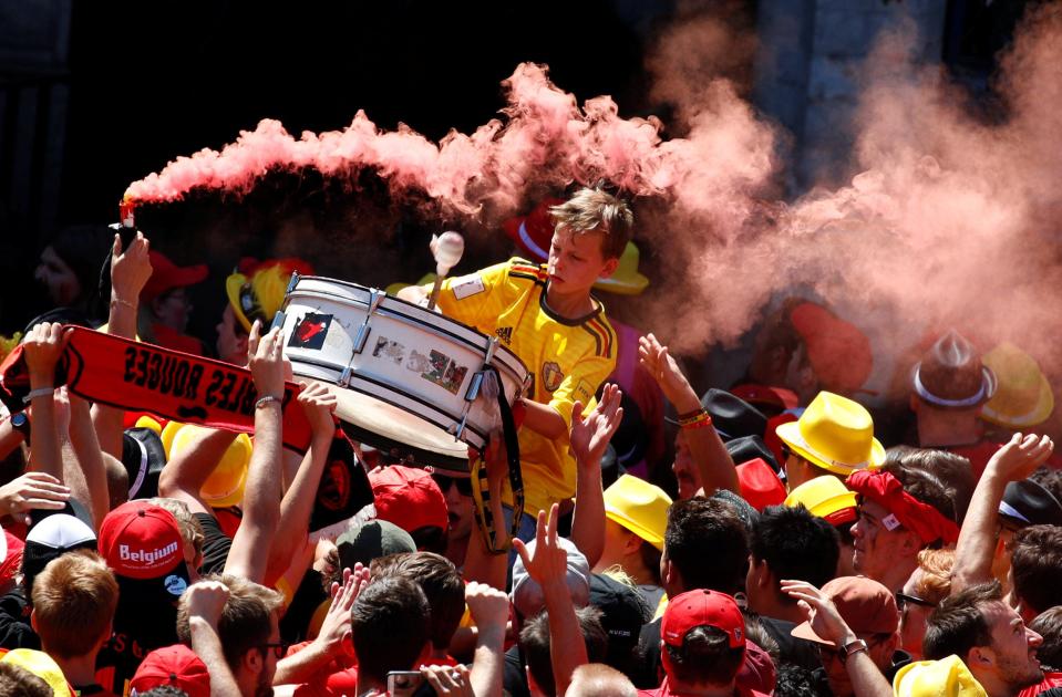  There was a party atmosphere in the streets after a successful World Cup