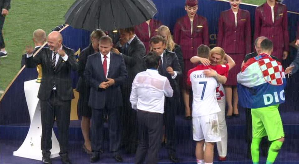  Fifa probably should have seen ahead and had brollies ready but everybody was in high spirits anyway