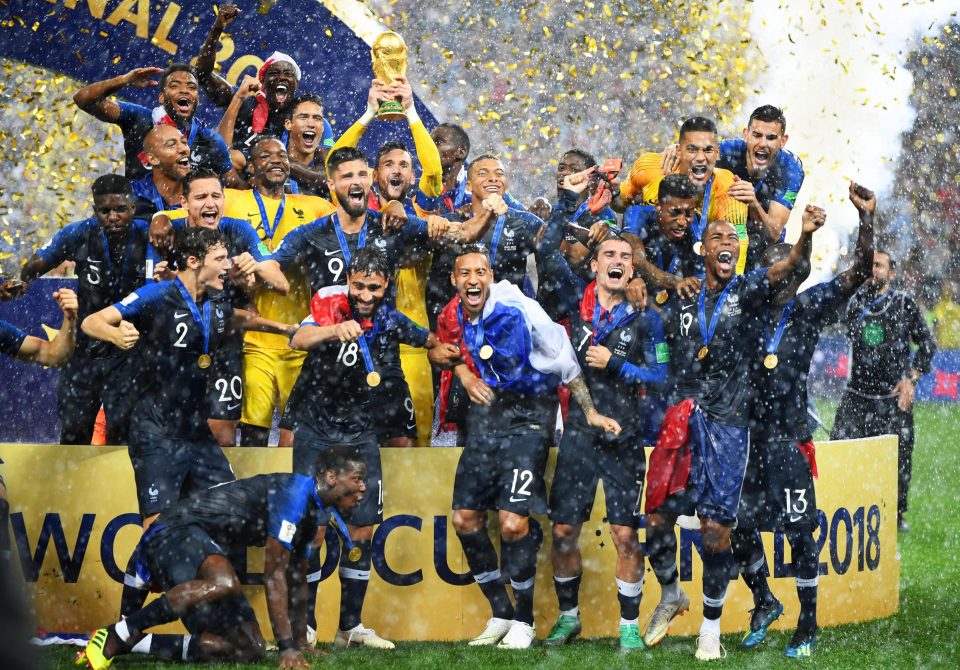  France lifted the World Cup trophy for the second time in 20 years