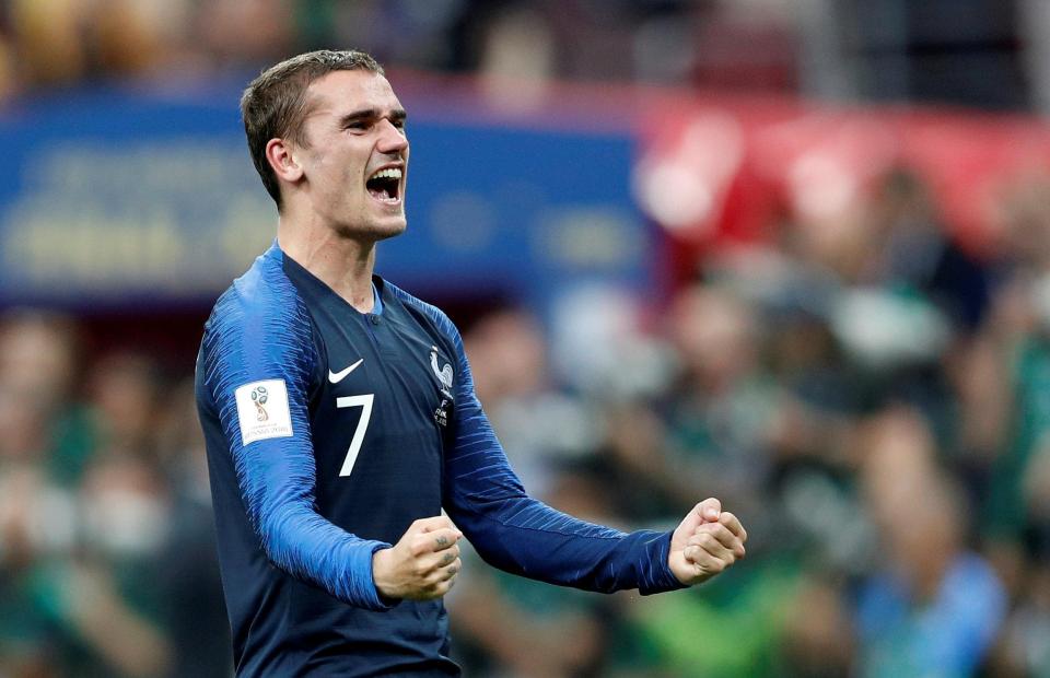  Antoine Griezmann turned to US sports for inspiration as he looks to celebrate winning the World Cup