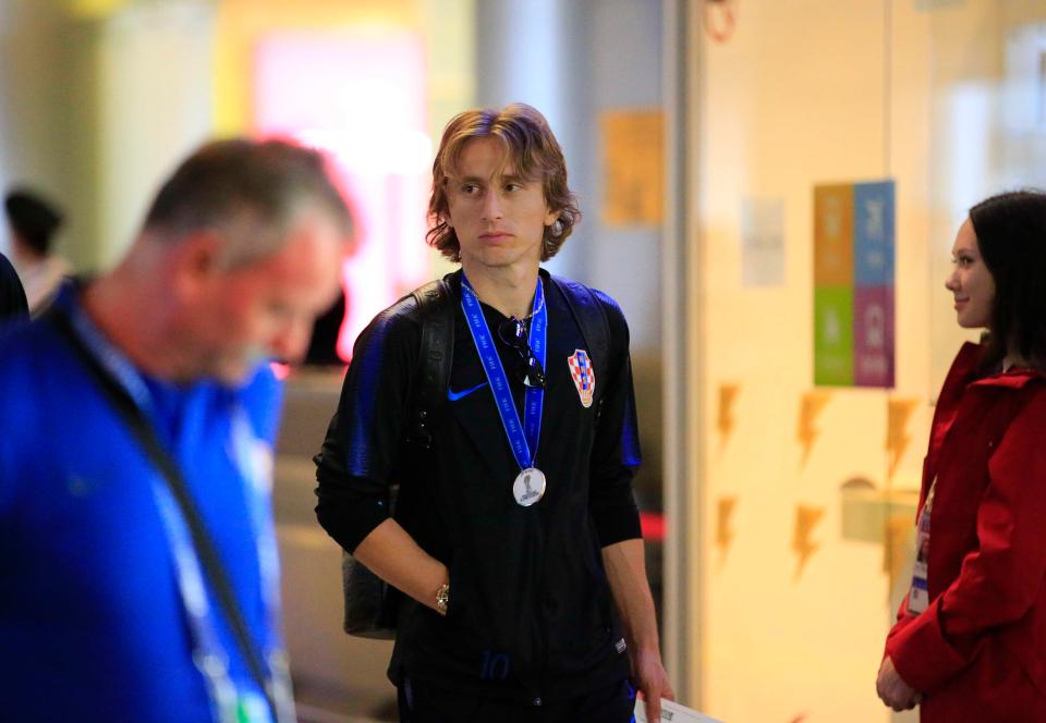  Former Spurs midfielder Modric was gutted to lose the final in Moscow