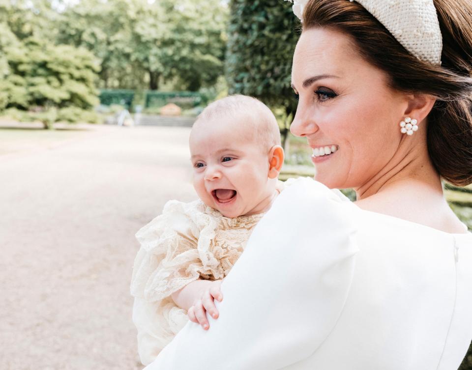  Adorable Prince Louis giggles as he's cuddled by mum Kate