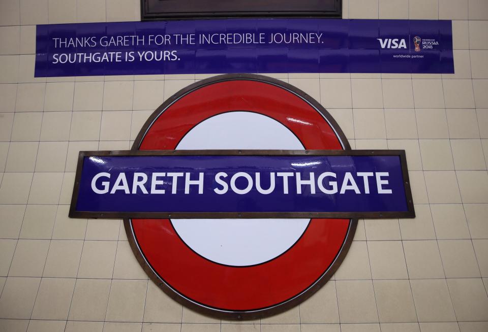  TfL have temporarily changed Southgate station to 'Gareth Southgate' after the heroic England boss