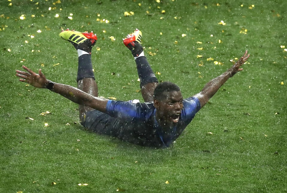 Pogba celebrates France’s second World Cup triumph