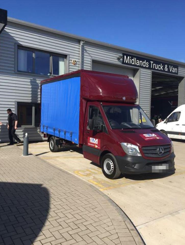  S&M Couriers now have vans in traditional Aston Villa colours