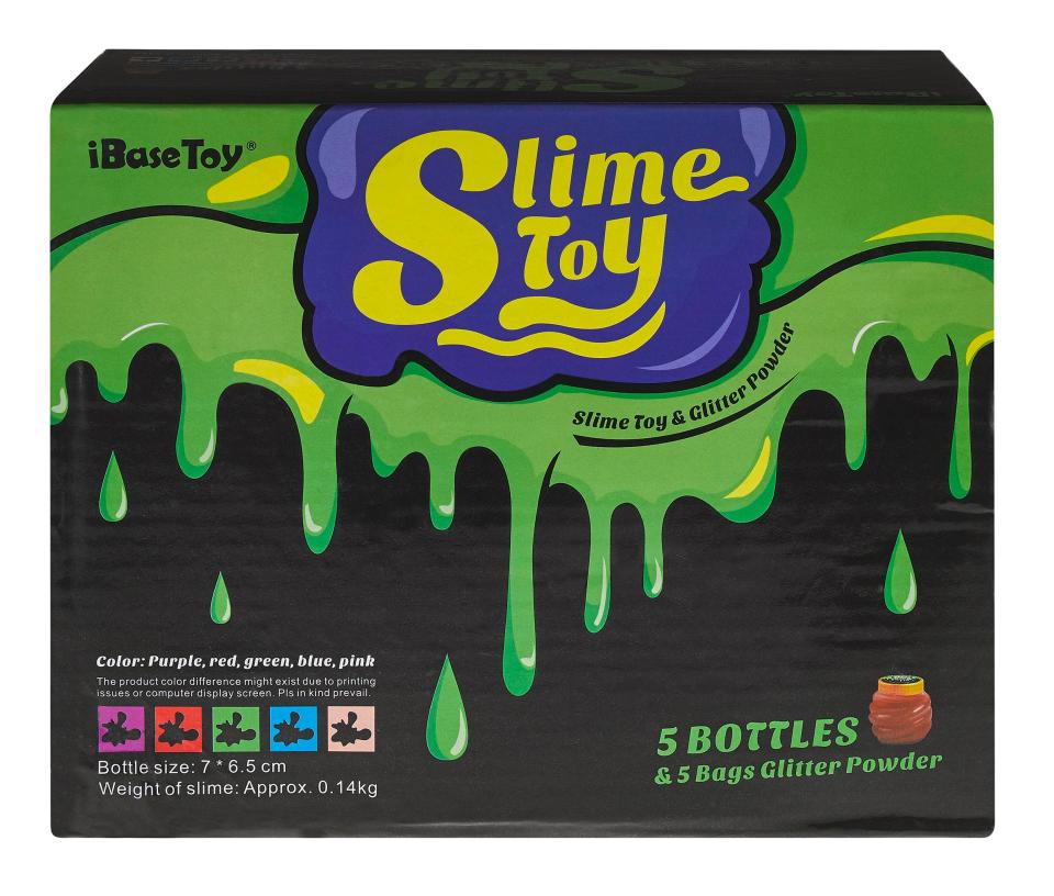  Slime Toy from iBase Toy, on Amazon, also failed the test, containing 860mg of boron per kg - way above the 300 mg limit