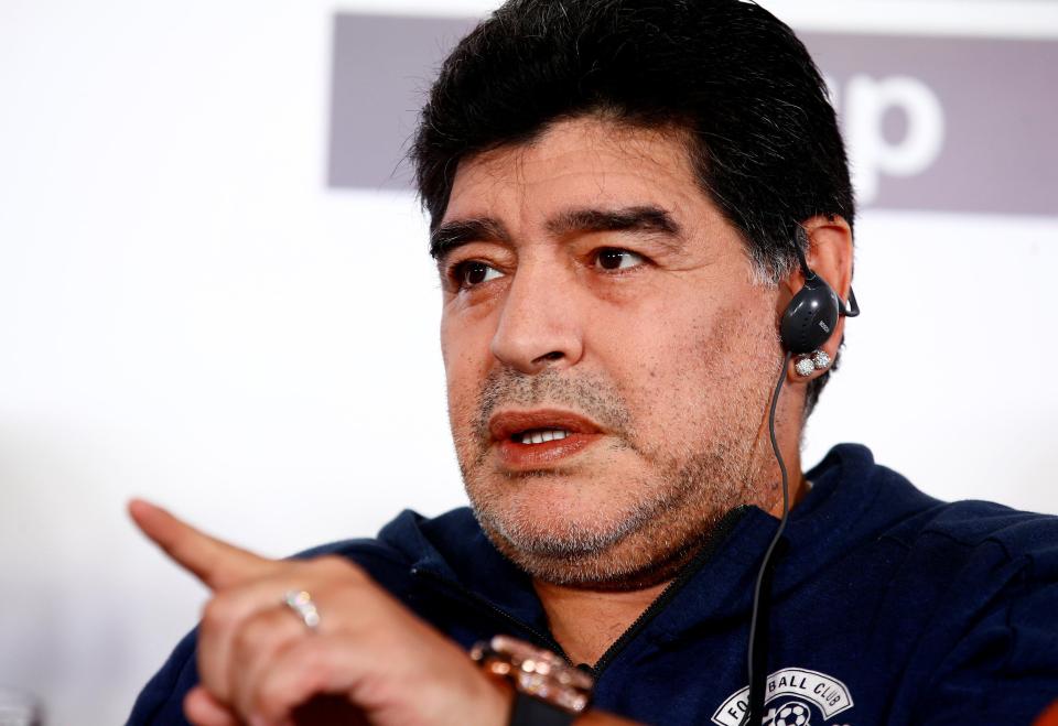  Diego Maradona says he was ashamed with the way Argentina performed at Russia 2018