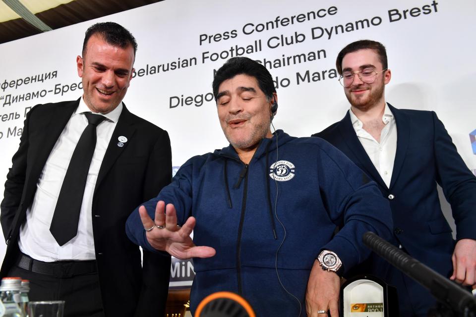  Diego Maradona agreed to take over the role in May, before the World Cup