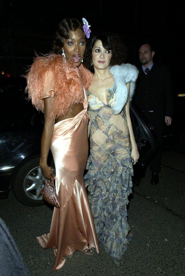  Annabelle was close friends with Naomi Campbell, pictured at a party in London 2004