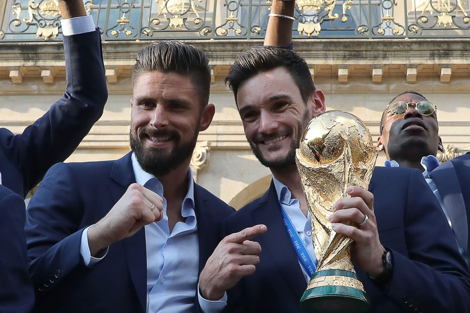 Olivier Giroud pledged to shave his head after the World Cup, while Hugo Lloris vowed to go on a pub crawl in Nice