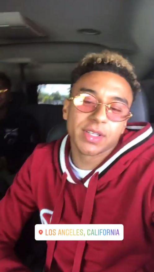  Jesse Lingard is in LA but is enjoying a holiday after England's World Cup exploits