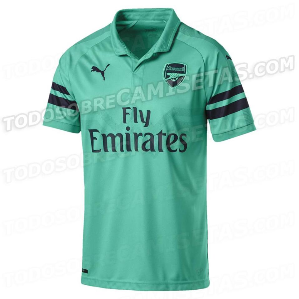  Arsenal have opted for a turquoise third kit next season