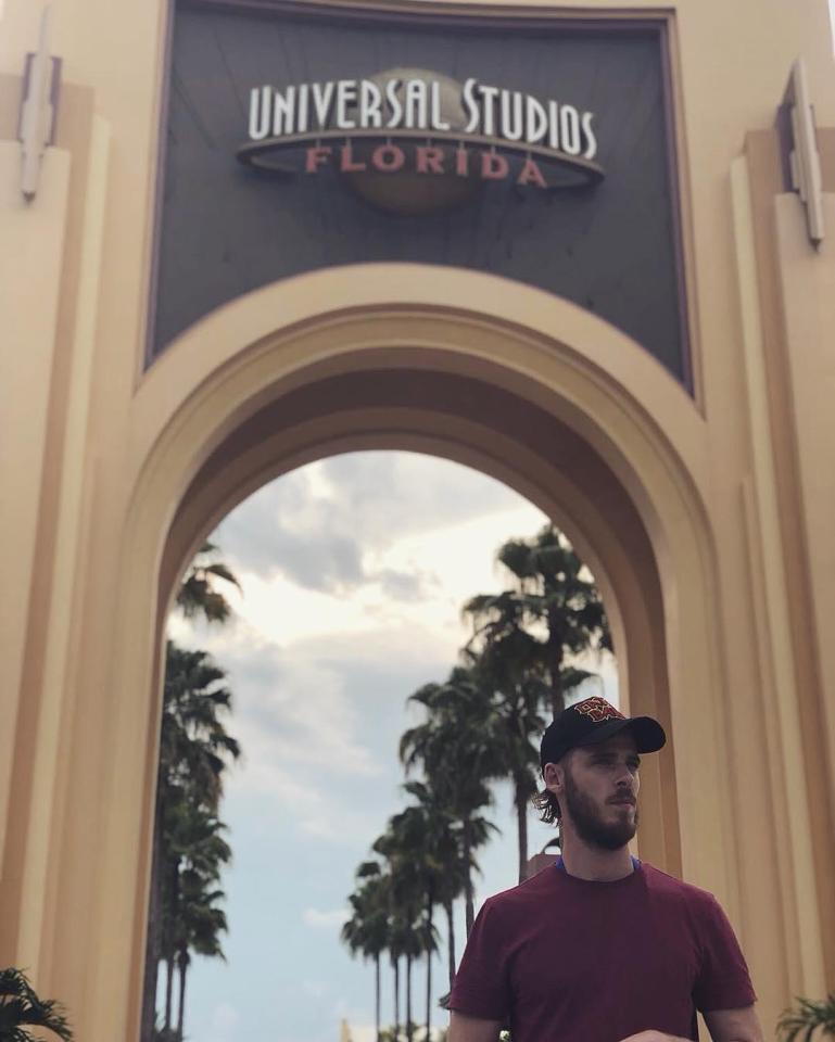  David De Gea at Universal Studios in Florida