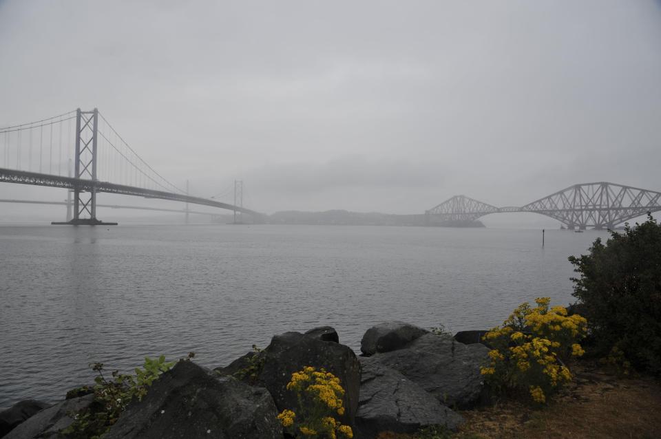  The Forth Valley was coated in heavy drizzle as mist and clouds have moved in today. The South East is forecast to see thunderstorms later in the week