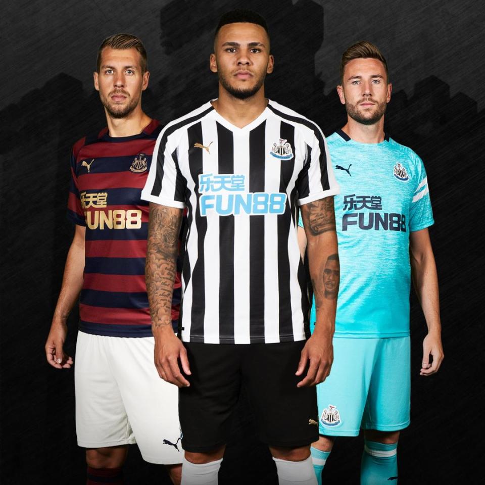  Newcastle's kit is the second most expensive in the league