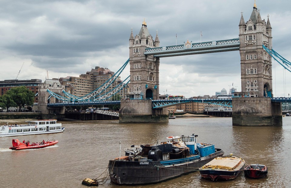 It was an overcast day today in London, which will bear the brunt of thundery downpours later in the week