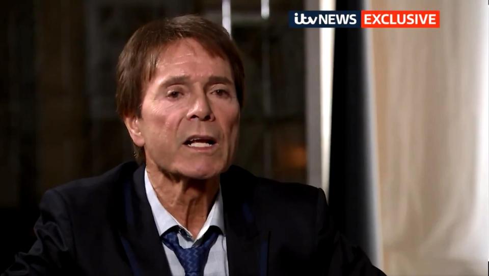  Sir Cliff Richard told ITV he would never go near children again after the unfounded sex assault claims