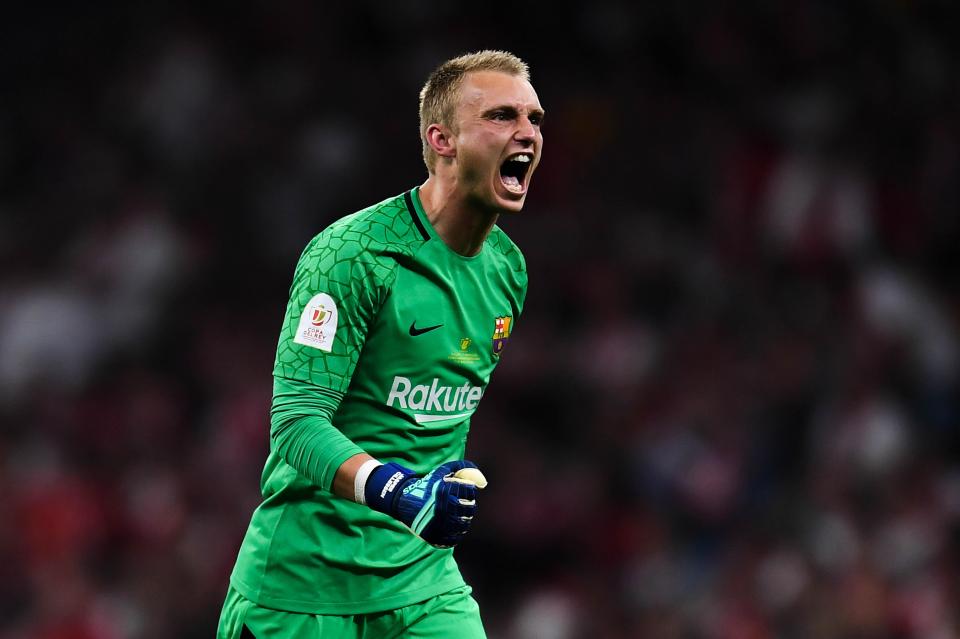  Barcelona keeper Jasper Cillessen is on Chelsea's shopping list to replace Thibaut Courtois