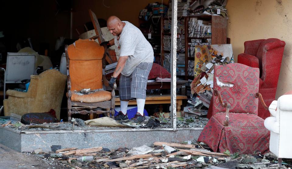  Residents have begun to prepare for the massive cleaning task ahead