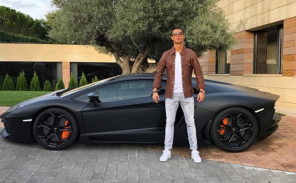  Ronaldo also has a matte-black Lamborghini Aventador worth over $240k