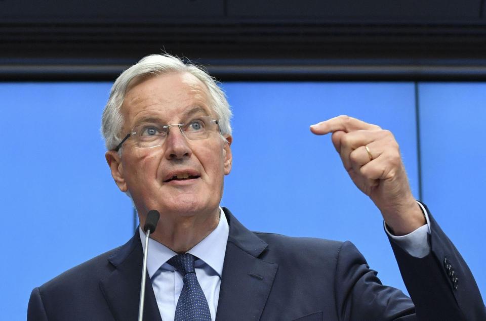  The EU's Michel Barnier will be able to decide our repayment plans. documents released today are set to show