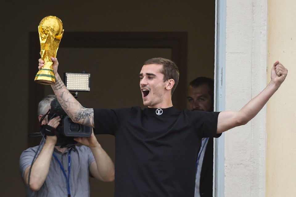 Antoine Griezmann bring football home in Macon