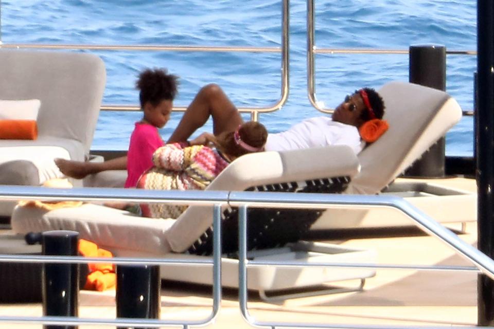  They were joined by daughter Blue Ivy