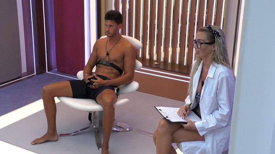  This year's Love Island lie detector test is brutal - with Laura Anderson asking Jack Fowler his questions