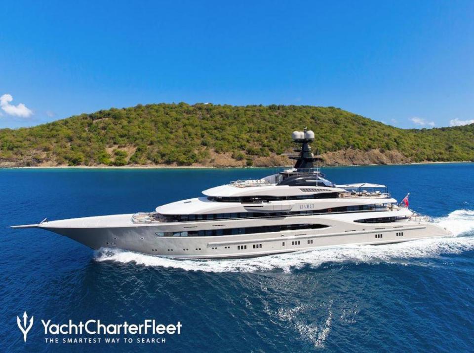  The yacht has a whopping £1.1 million weekly charter fee