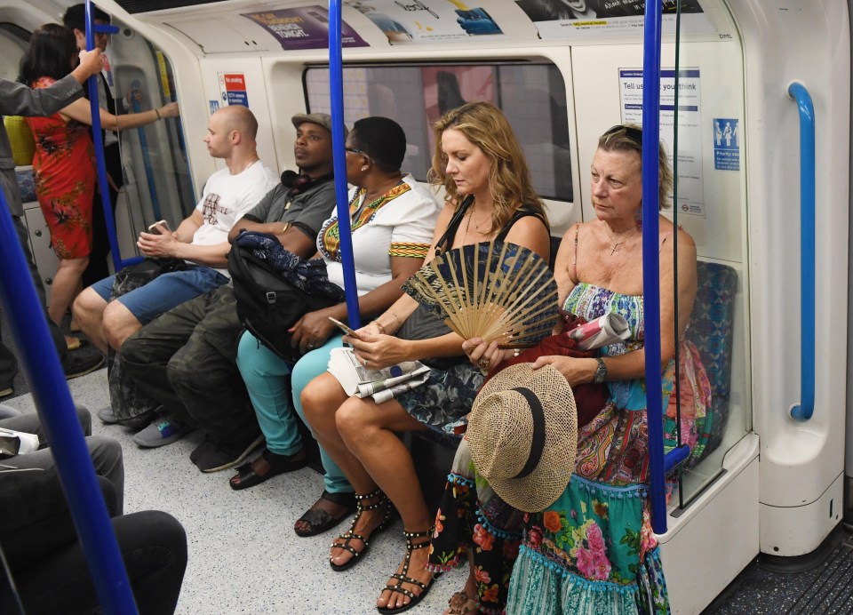 A ride on the Tube in hot weather is an ordeal to be endured 