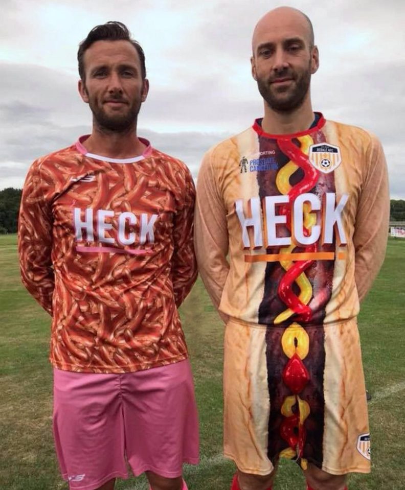  Banger it in, son...AFC Bedales sausage-themed kit