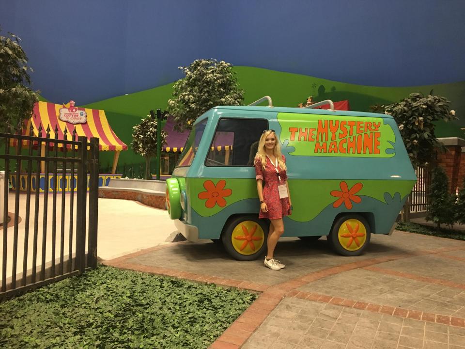  Our writer Becky Pemberton checks out The Flintstones attractions in Abu Dhabi