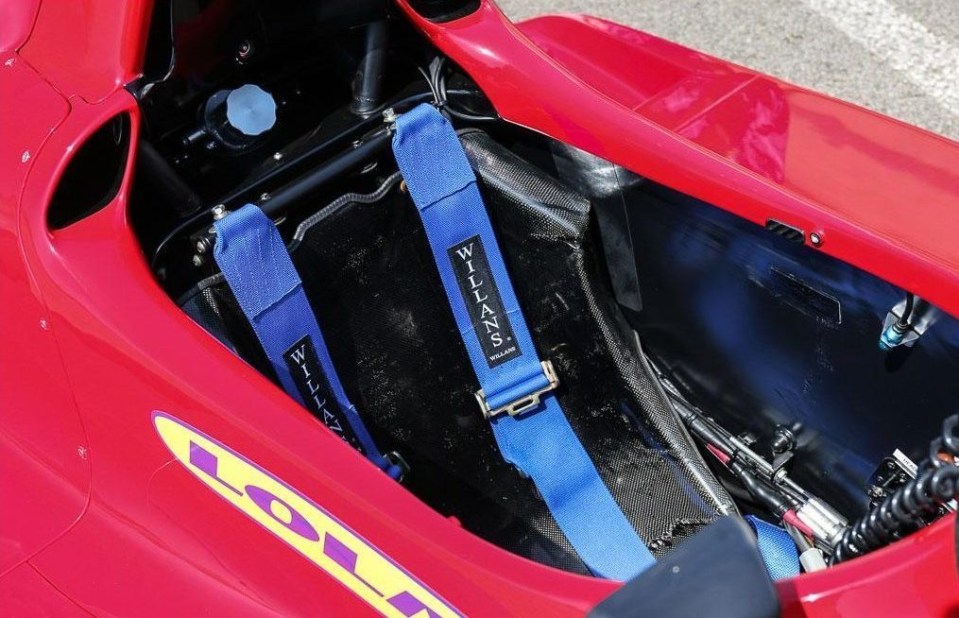 It has just one seat, fitted with a racing-style harness