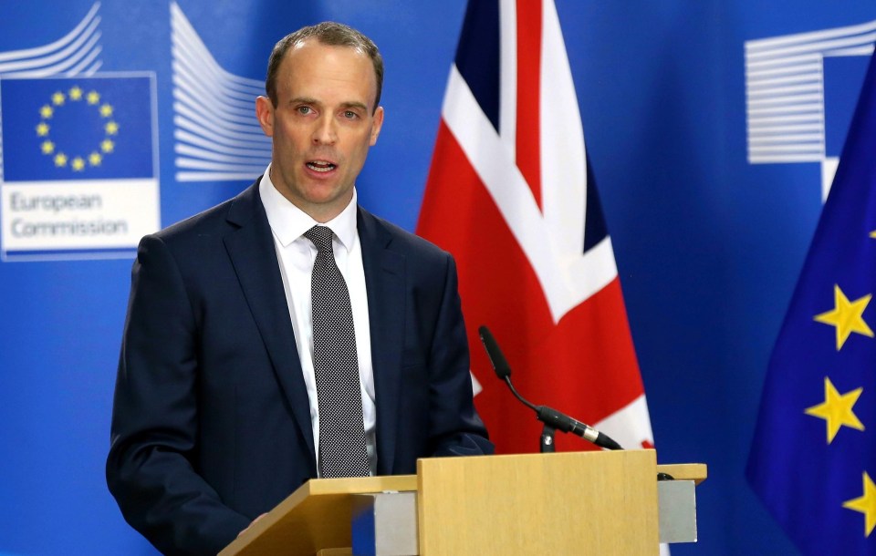 Mr Raab last week declared Britain would refuse to pay the £39billion Brexit bill if Brussels failed to agree to a viable trade deal