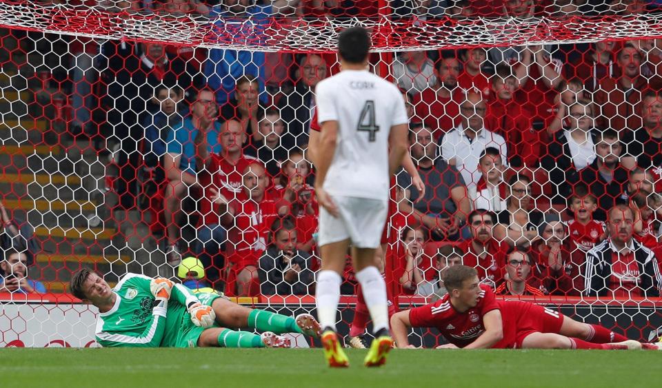  Nick Pope was forced to come off against Aberdeen with a shoulder injury